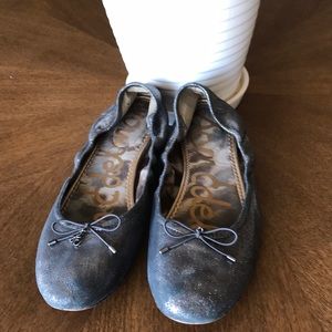 Sam Edelman metallic grey ballet flat. Size 9